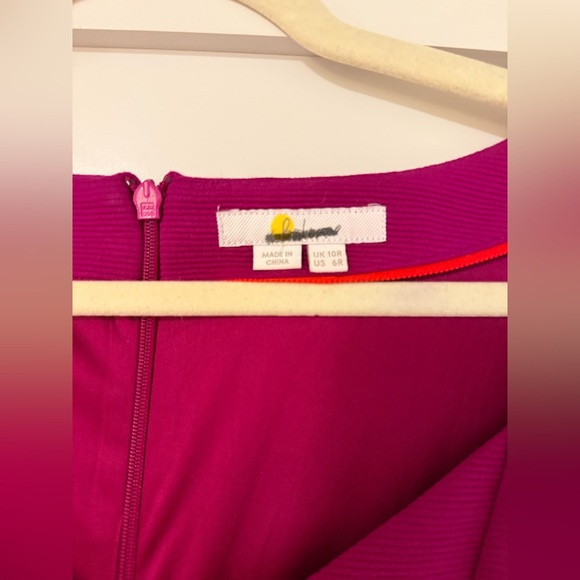 STUNNER: Elegant Magenta Boden Dress Jackie O Vibes - Picture 3 of 6